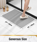 Soft Textured Shower Mat  Non Slip Anti Mould For Inside Shower   Bathtub Mats