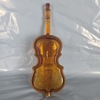Vintage Westmoreland Amber Violin Figural Perfume Bottle See Description