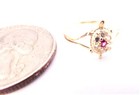 10kt Gold Children s Cubic Zirconia Turtle Ring- Size 3 -gift Box- Free Shipping