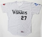 Dylan Lesko 2024 Game Used Worn Fort Wayne Tincaps Throwback Wizards Jersey Rays