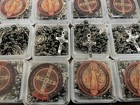 Wholesale Lot 12 Pcs Blessed Rosary Necklace Religious Metal Bead Saint Benedict