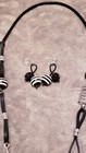 Oc Statement Necklace   Earring Set   Necklace 21 5  earring 2   Black  White 
