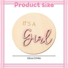 1 Pcs Its A Girl Sign Gender Reveal Wooden Baby Announcement Shower Wood Pink