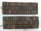 Vintage Letterpress Wood wooden Printing Type Block Typography 119 Pc 26mm  tp67