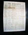Extremely Rare 19th Century Honolulu Hi Hawaiian Kingdom W  Ads 1859 Newspaper