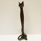 Art Deco Style Statue Sculpture Candlestick Art Nouveau Style Bronze Signed