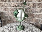 Art Nouveau Vanity Mirror Victorian Vintage Art Deco Taiwan Patina Metal