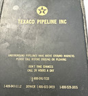Texaco Oil Gas Pipeline Notebook pad Folder  Black Plastic With Pockets 5 5x8 5 