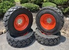 4-heavy Duty 10-16 5 Sks-6  l-5  Skid Steer Tires rims For Bobcat-10x16 5-12ply