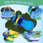 26x12x14ft Giant Commercial Inflatable Double Water Slide Bounce House For Kids