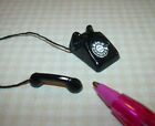 Miniature Economical Black Metal Phone  Loose Receiver  Dollhouse 1 12 Scale