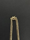 8mm Handmade Cuban Link Chain 14k Gold Over  999 Silver