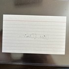 Bill Clinton Hand Signed Index Card    Original Authentic Autographed