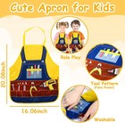 Tonze Kids Tool Set With Apron  Wooden Toddler Bench Montessori Toys    
