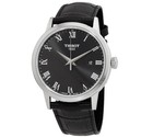Tissot Men s T-classic Quartz Black Dial Watch - T1294101605300 New