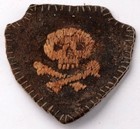 Trench Art Armband Brassard Ww2 Wwii Skull Bones Patch Badge For Hat War Period