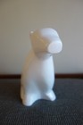 Vintage White Ceramic Polar Bear Figurine     Approx   7 5    High