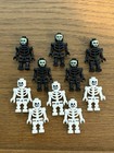 10 New Lego Skeletons Lot Halloween Minifigures Figures Pirates Castle Bone Dead
