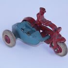 Antique Cast Iron Hubley Cop Police Toy Motorcycle 1723 W  1724 Side Car