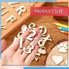 492 Pieces 1 Inch Wooden Alphabet Letters Unfinished Wood Numbers Small
