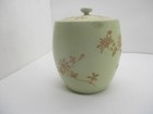 Antique Floral Asian Signed Cookie Biscuit Jar