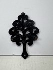 Vtg Cast Iron Footed Trivet - Tree Of Life Unmarked - Wright Or Griswold Style