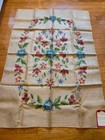 Nos Vtg Dritz Rug Pattern Hooking Burlap Bouquet Floral  24 75 Oval 40x56 Tinted