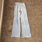 Wild Oats Bell Bottom Jeans Womens 9 Embroidered Hippie Vintage 70s High Waisted