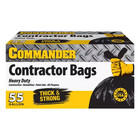 55 Gallon 3 Mil  eq  Heavy Duty Contractor Bags With Flap Ties - 36  X 56  Wi   