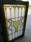   Antique Stained Glass Window   22 5 X 35 25   Architectural Salvage