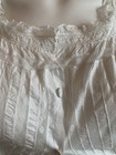 Antique Edwardian Corset Cover Victorian 1890s 1900s 1910s White Cotton Lace   