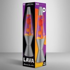 Lava   Lamp - 14 5  Purple Sunset - The Original Motion Light - Yellow Wax And Pu