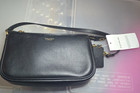 Coach Nolita 19 Black Pebbled Leather Wristlet Mini Shoulder Bag Pouch Nwt New