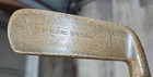 Antique Vintage Heavy Spalding Special Brass Hickory Wood Shaft Golf Club Putter