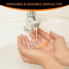 10 Pairs Banded Earplugs Silicone Reusable Ear Plugs Work Hearing Protection