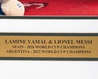 Lionel Messi   Lamine Yamal Dual Unicef 16x20 Photo Framed Dual World Cup Plate