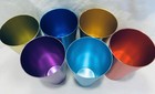 Set Of 6 Aluminum Retro Drinking Tumblers Metal Drink Glasses Cups S 16 Oz