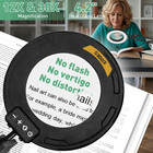 12x 30x Magnifying Glass With Light With Clamp  35in Extended Arm   Overhead But