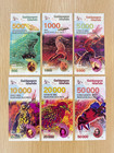 Galapagos Islands Polymer Banknotes Set 6 Pcs 500-50000 Sucres Unc
