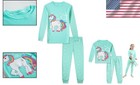 Cute Cotton Pajama Set For Girls With Matching Doll Pjs - -round Comfort