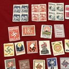 Huge Lot 50  Pcs Dnsap Denmark Stamps Labels Wwii Ww2 Nazi German Third Reich