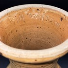 Vtg 1998 Bill Wilson Signed Studio Art Pottery Doumbek Darbuka Drum Base Mint 9   