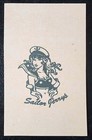 Sailor Jerry Swallow Traditional Vintage Style Tattoo Flash Cut Piece Navy Usn
