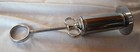 Vintage Nickel Brass Medical Or Veterinary Syringe