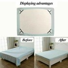 4pcs Triangle Bed Sheet Mattress Holder Fastener Grippers Clips Suspender Straps
