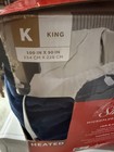 Sunbeam Electric Heated Blanket King 90 X 100 Navy Microplush