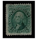 Us Stamp Scott   68 Green Ten Cent Washington - Used Apex Certificate
