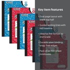  6 Pack  Primary Journal Composition Book 100 Sheets Drawing   Writing Grade K-2
