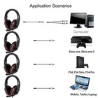 3 5mm Gaming Headset Mic Led Headphones Stereo Bass Surround For Pc Ps4 Xbox One