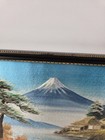Vintage Japanese Silk Embroidery Of Mount Fuji Hand Stitched Details Framed 